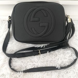 Soho leather disco bag